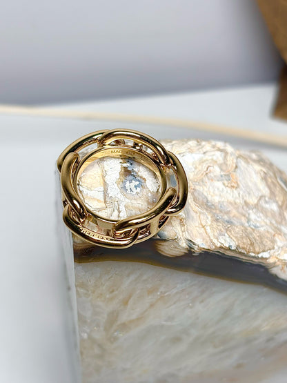 Permabrass NWT Hermes Regate 90 Scarf Ring
