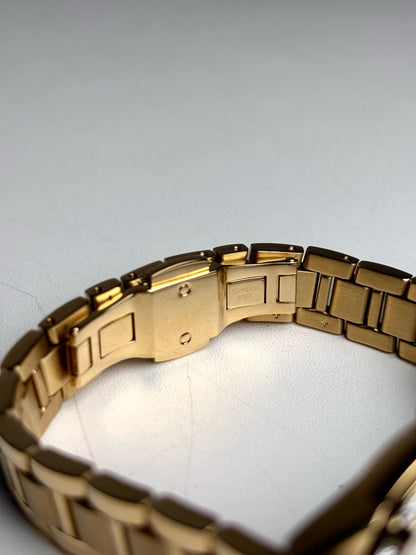 Bulova Gold-tone Stainless Steel Diamonds Pre-owned Watch