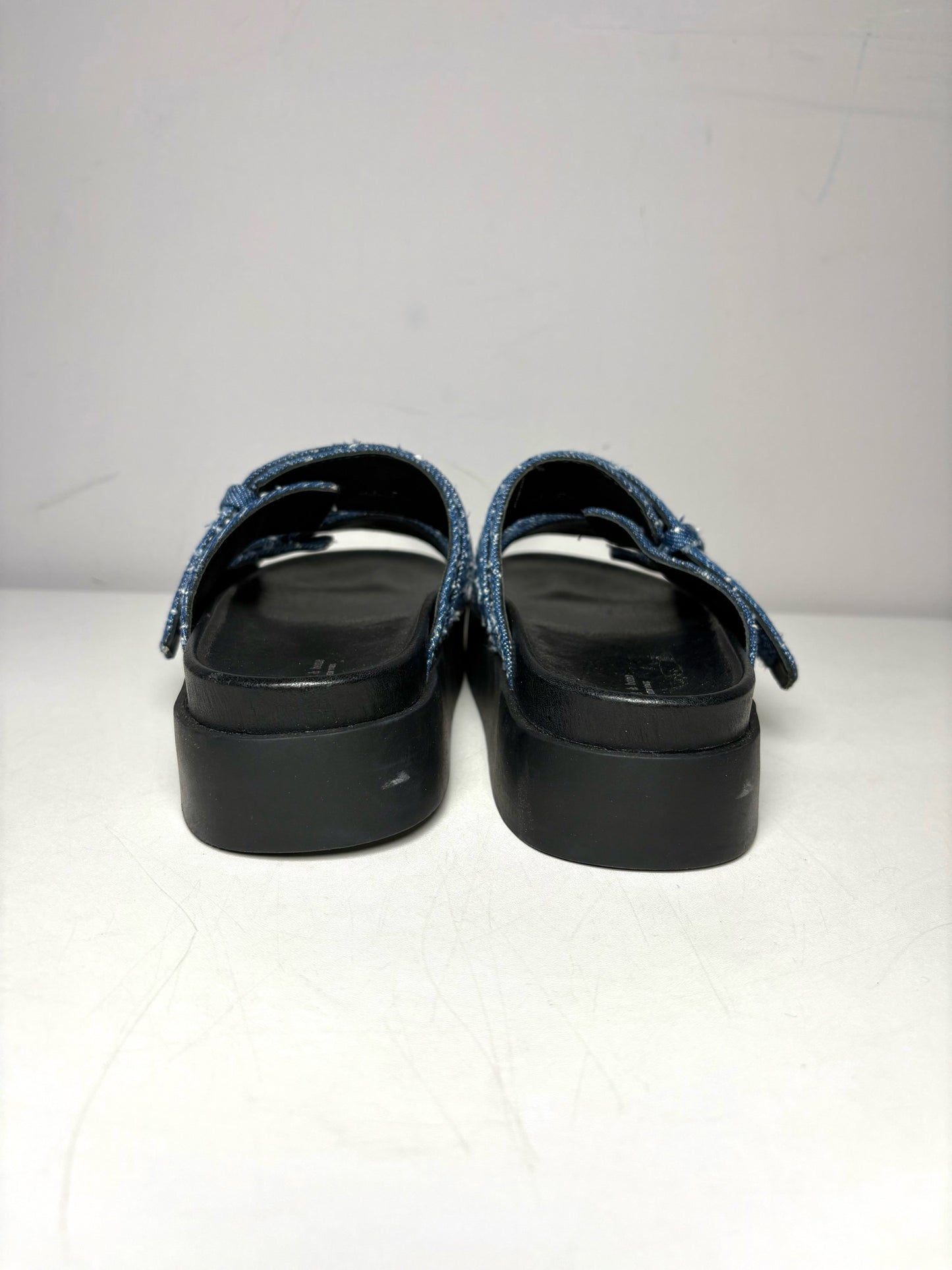 W Shoe Size 37 Rag & Bone Black, blue Leather NWT Sandals