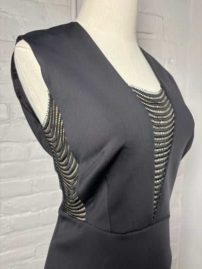 Women Size 8 Ph5 Black Solid Dress