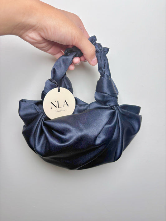 Silk NLA Solid NWT Navy Mini Purse