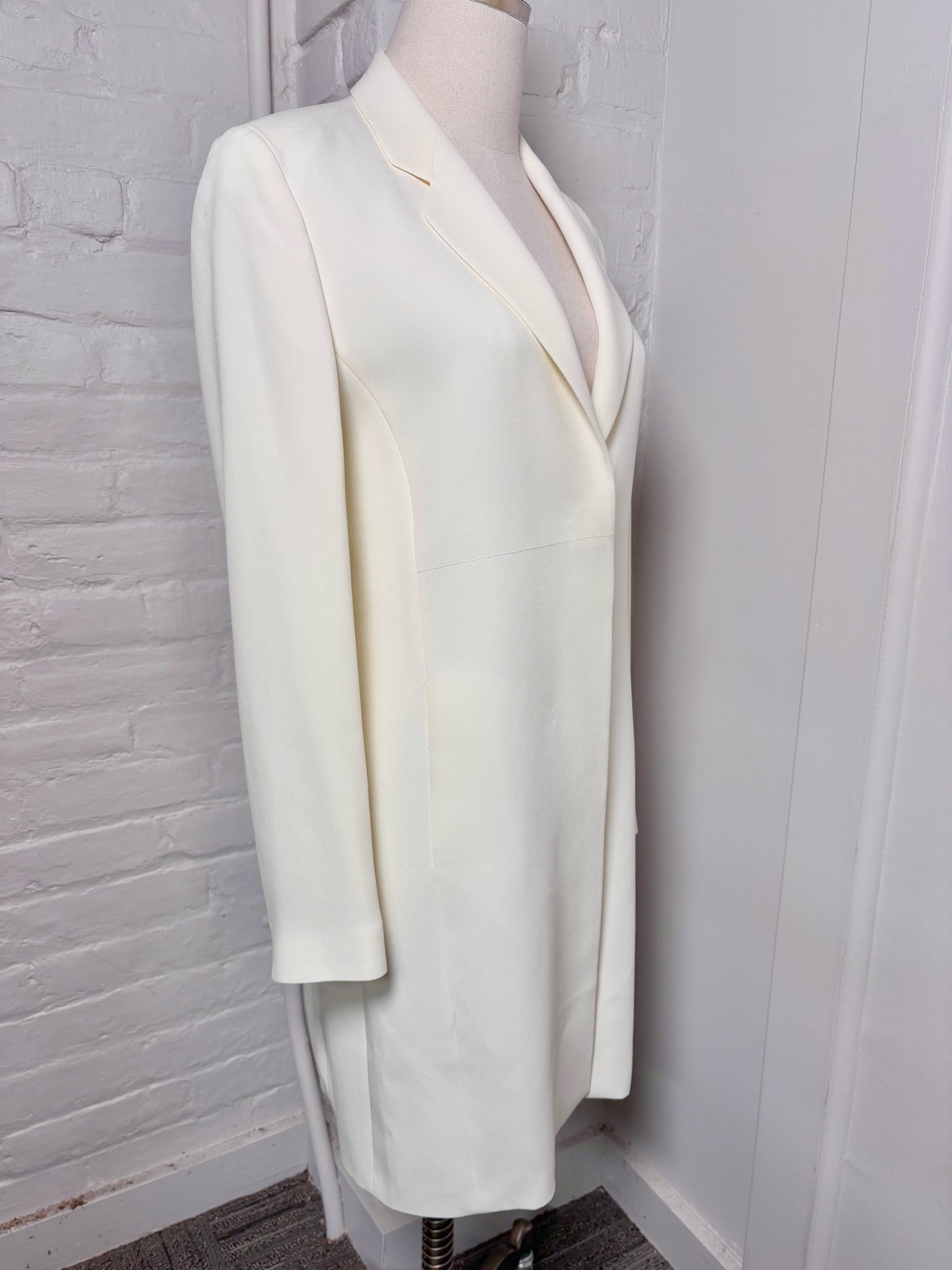 Women Size 42 ( 6 US) Emporio Armani Cream Long Jacket