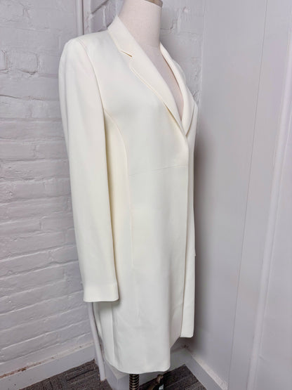 Women Size 42 ( 6 US) Emporio Armani Cream Long Jacket