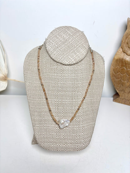 Lizzie Fortunato Freshwater Pearl Sterling Silver Necklace