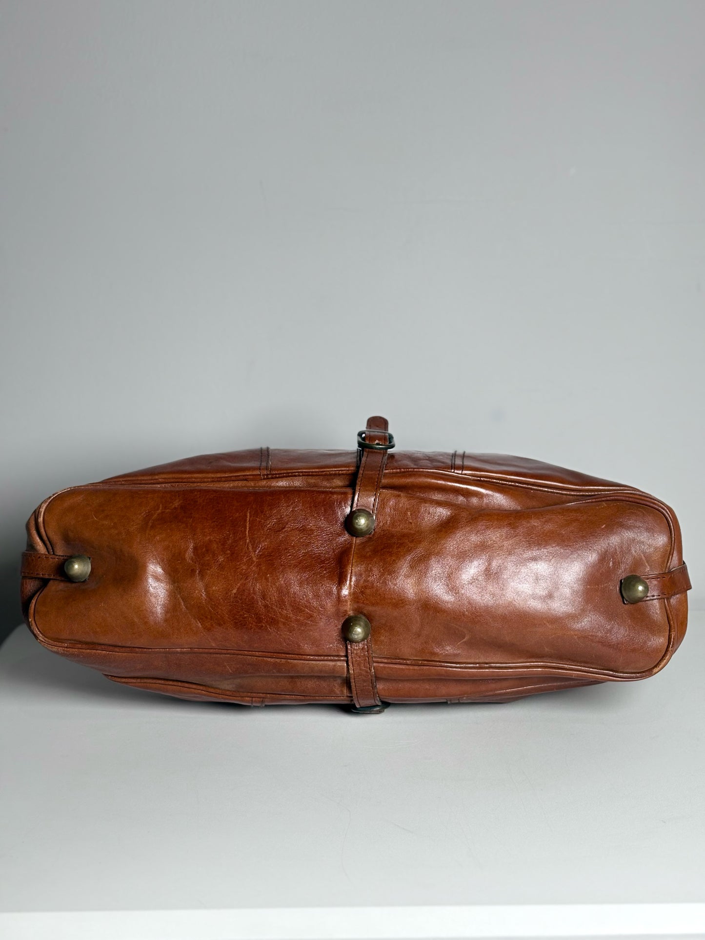 Vintage 100% Leather Doctor's Pre-owned Chestnut Brown Bag