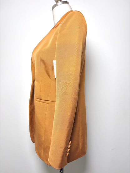 Women Size 0 Lafayette 148 Gold Solid Blazer