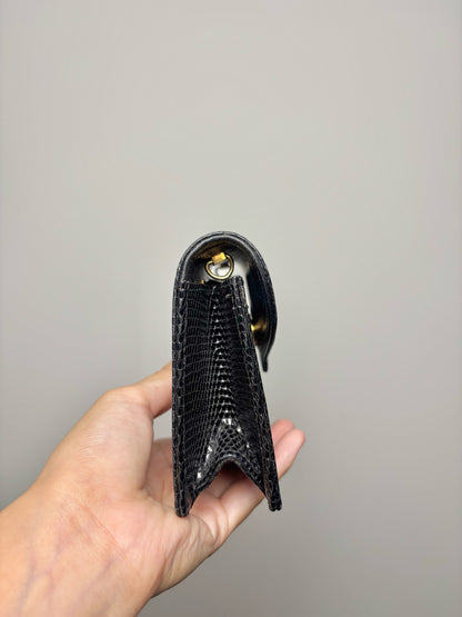 Lana of London by Lana Marks Leather Black Crossbody Crystal Embellishment Purse