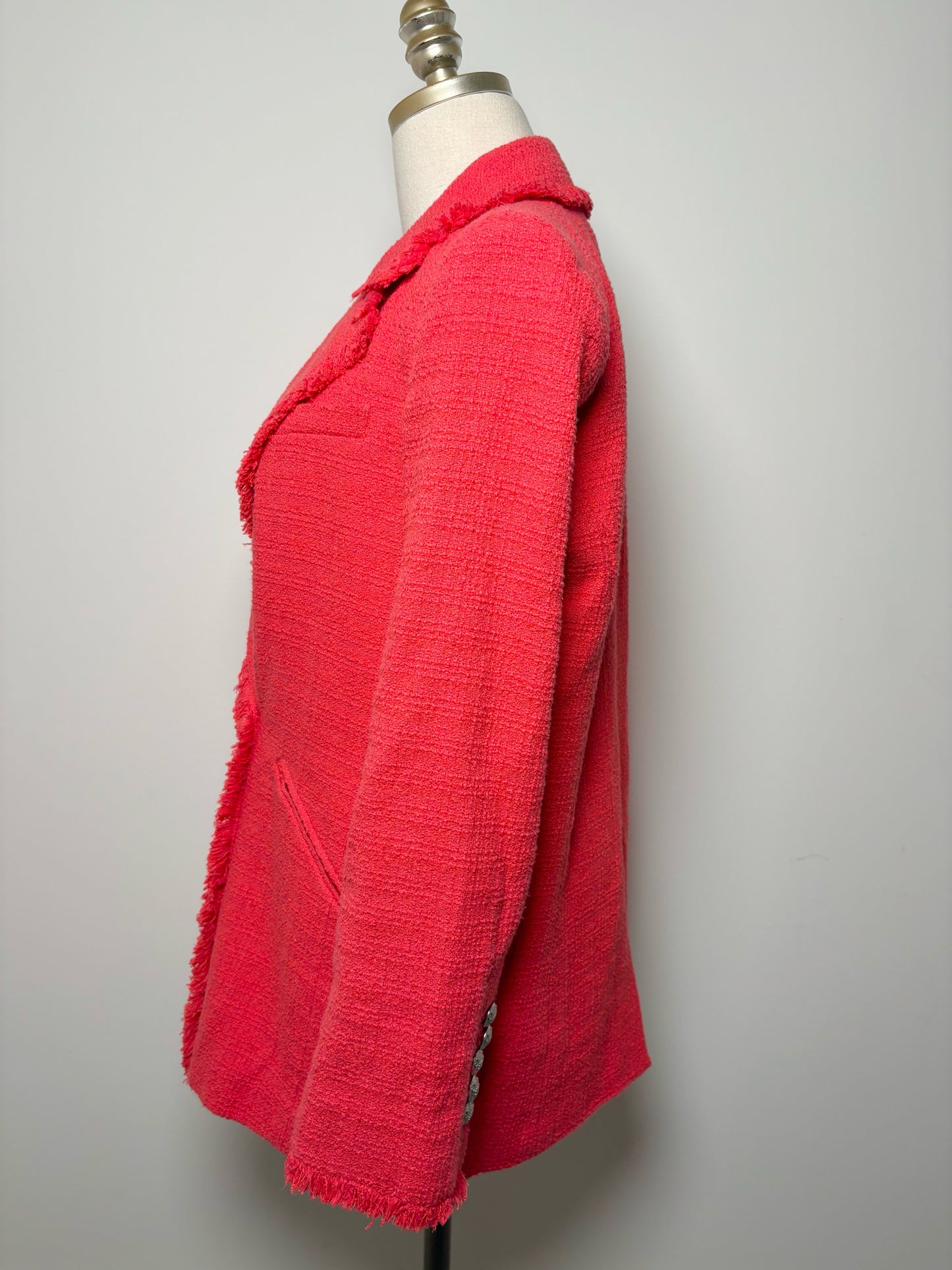 Women Size 10 Veronica Beard Red Solid Blazer