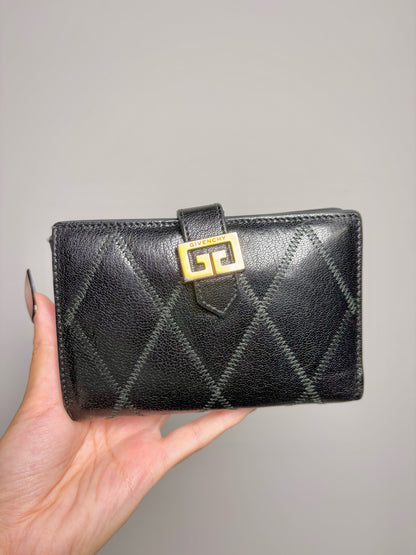 Givenchy Leather Vintage Black Bi-fold Wallet