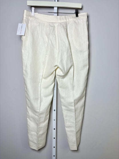 Women Size 42 (10, US) Maison 123 Paris Cream Solid Pants