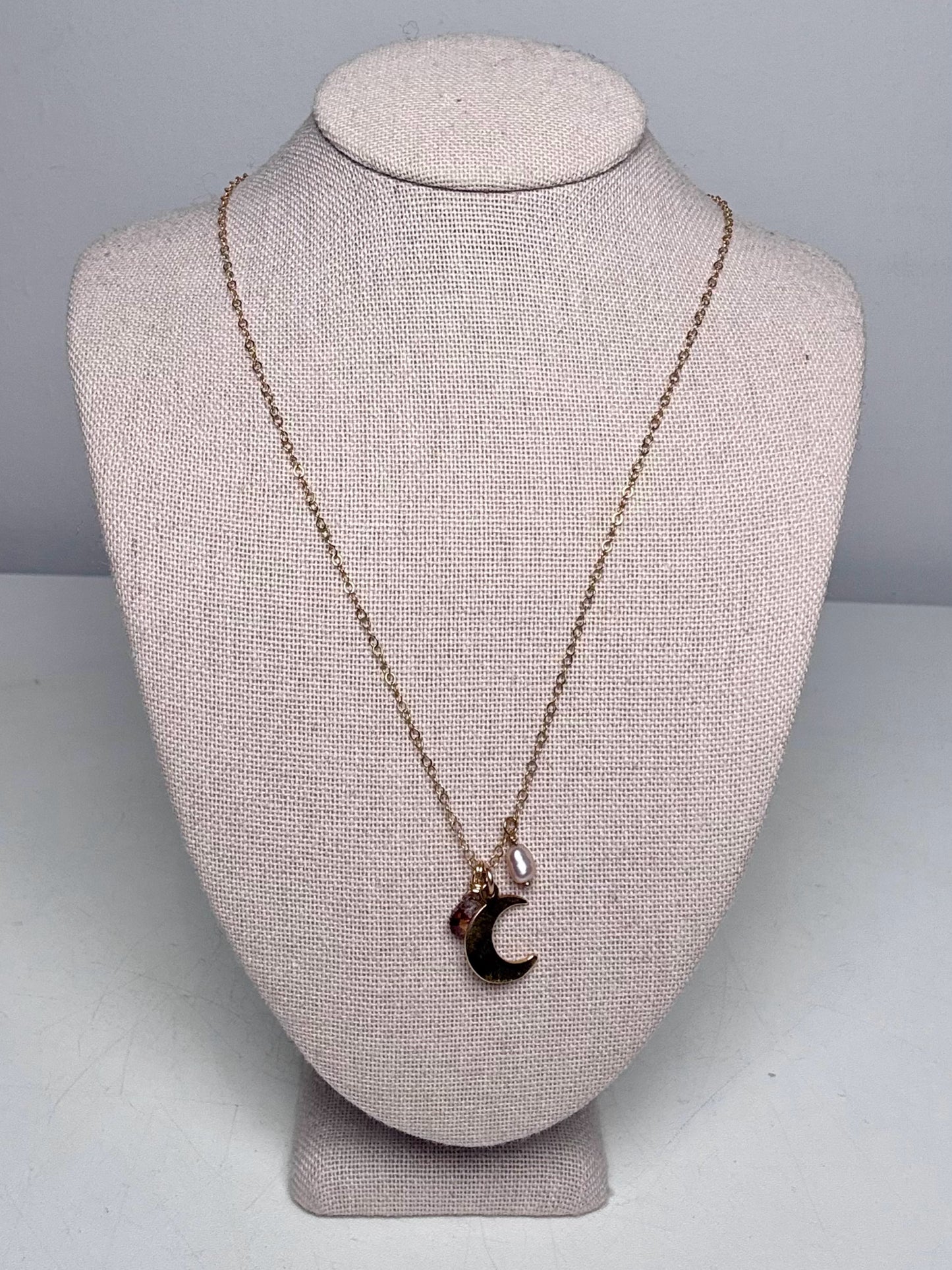 14K Gold Charm 16" Chain Link Pre-owned Necklace