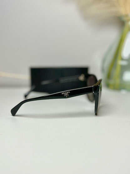 Black Prada Rounded Cat Eye Sunglasses