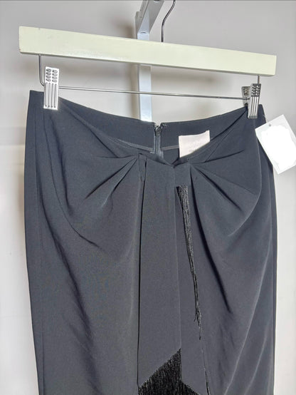 Women Size 4 Cinq a Sept Black Solid Women's Triacetate NWT Pants