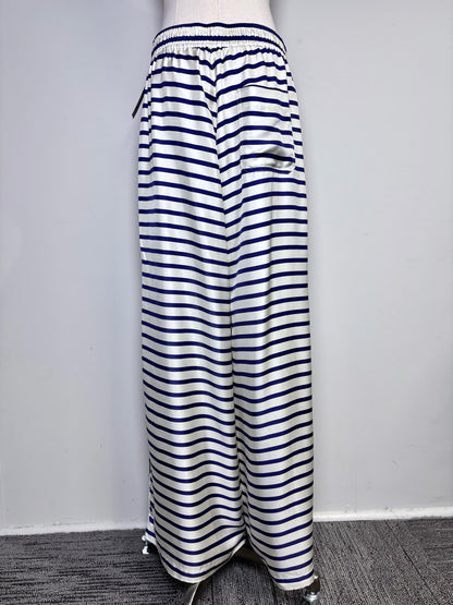 Women Size 2 La Prestic Ouiston Cream, Blue Striped, Animal Print 2 Piece Set