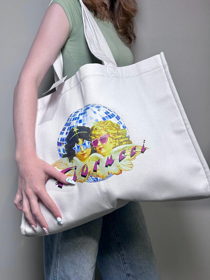 Women's Fiorucci Pre-owned Angels Canvas White Tote Bag