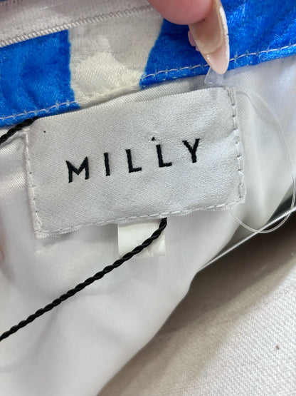 Women Size S Milly Annette Dream Rose Blue, White Ballgown NWT Pre-owned