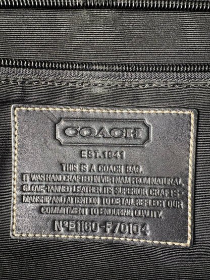 Men's Vintage Coach Leather Black Briefcase