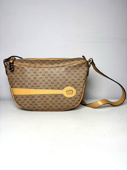 Gucci Monogram Vintage Coated Canvas Pre-owned Beige, Tan Small Purse