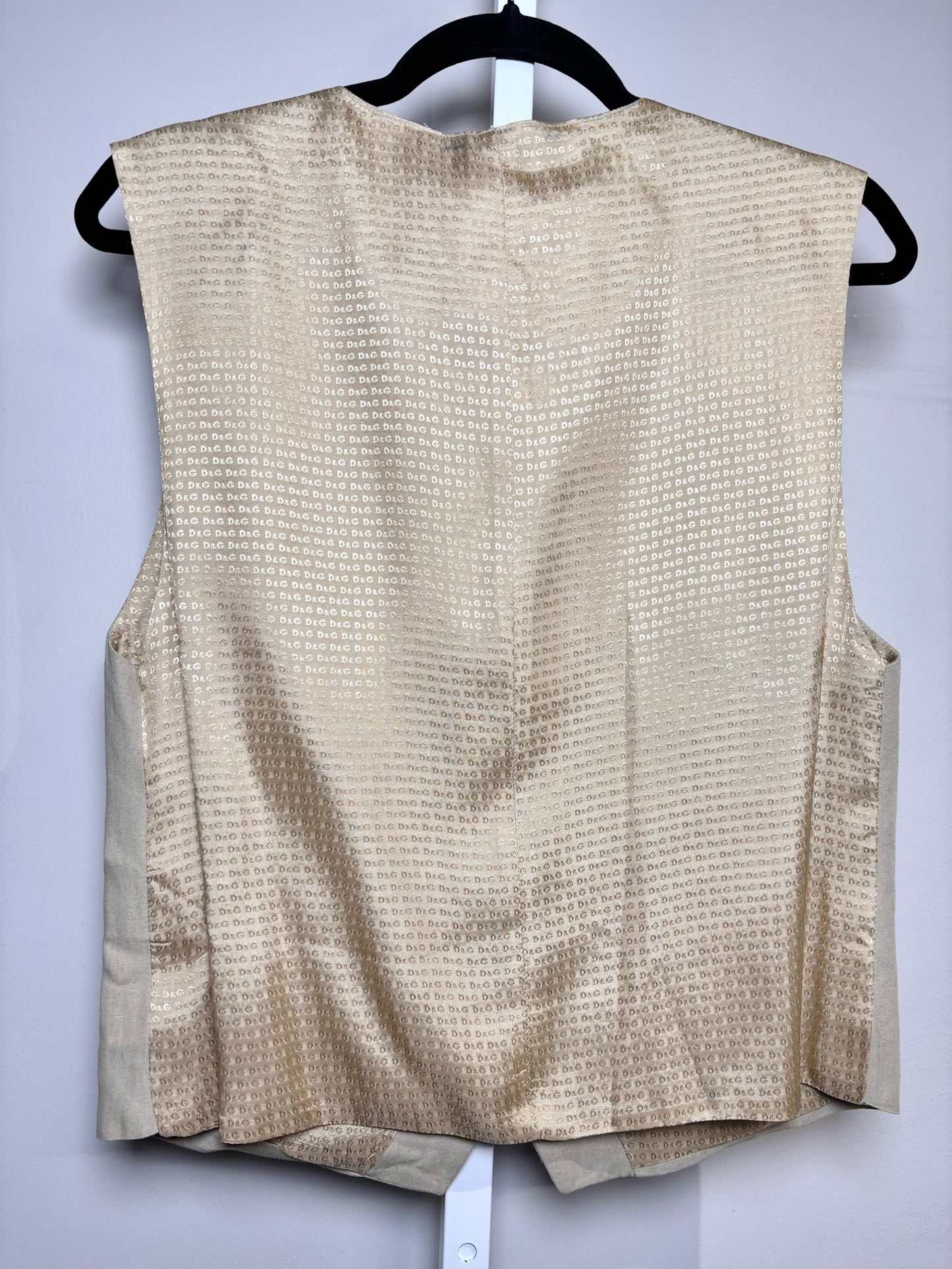 Dolce & Gabbana Beige Viscose,Linen,cotton,acetate Solid Men's 36 Suit