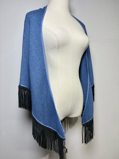 Bajra Cashmere, Silk Cornflower Blue Shawl