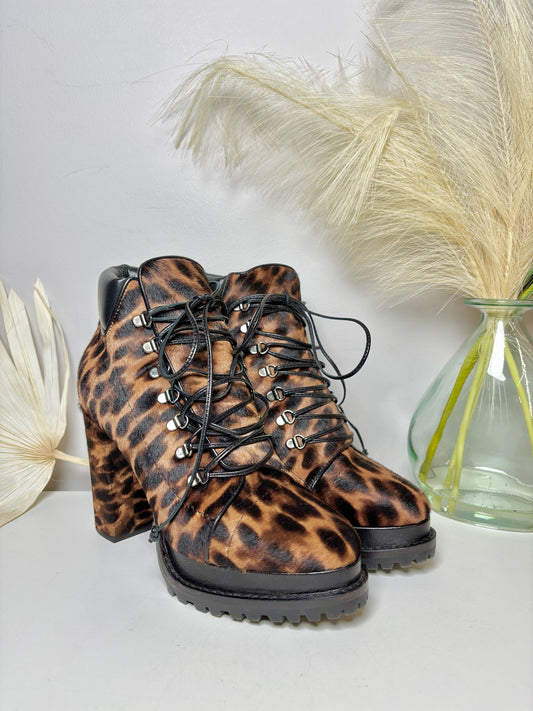 W Shoe Size 39 Alaia Multi-Color calf hair Boots