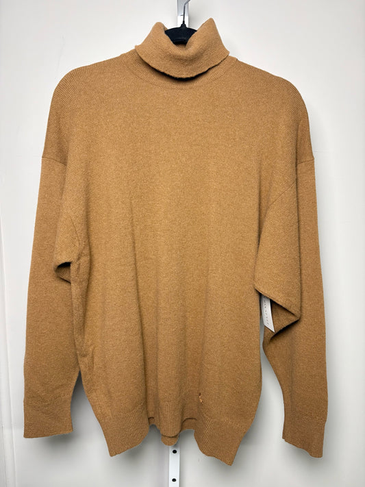 Burberrys' Camel 100% Lambswool Solid Men's Mens Size XL Sweater