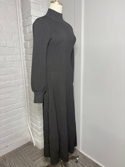 Women Size S Hill House Black Ribbed Dress