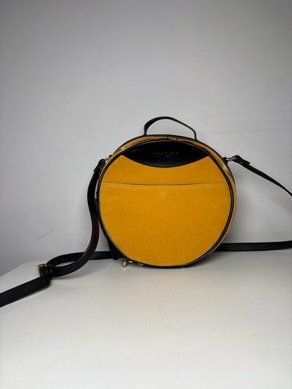 Ollie Quinn Suede Leather Pre-owned Black, Yellow Small Purse