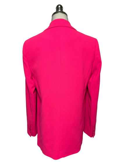 Women Size 4 Alice + Olivia Hot Pink Pre-Owned Single-Button Jacket