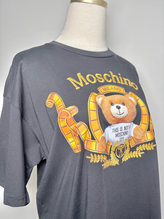 Women Size M Moschino Black Graphic Organic Cotton NWT Shirt