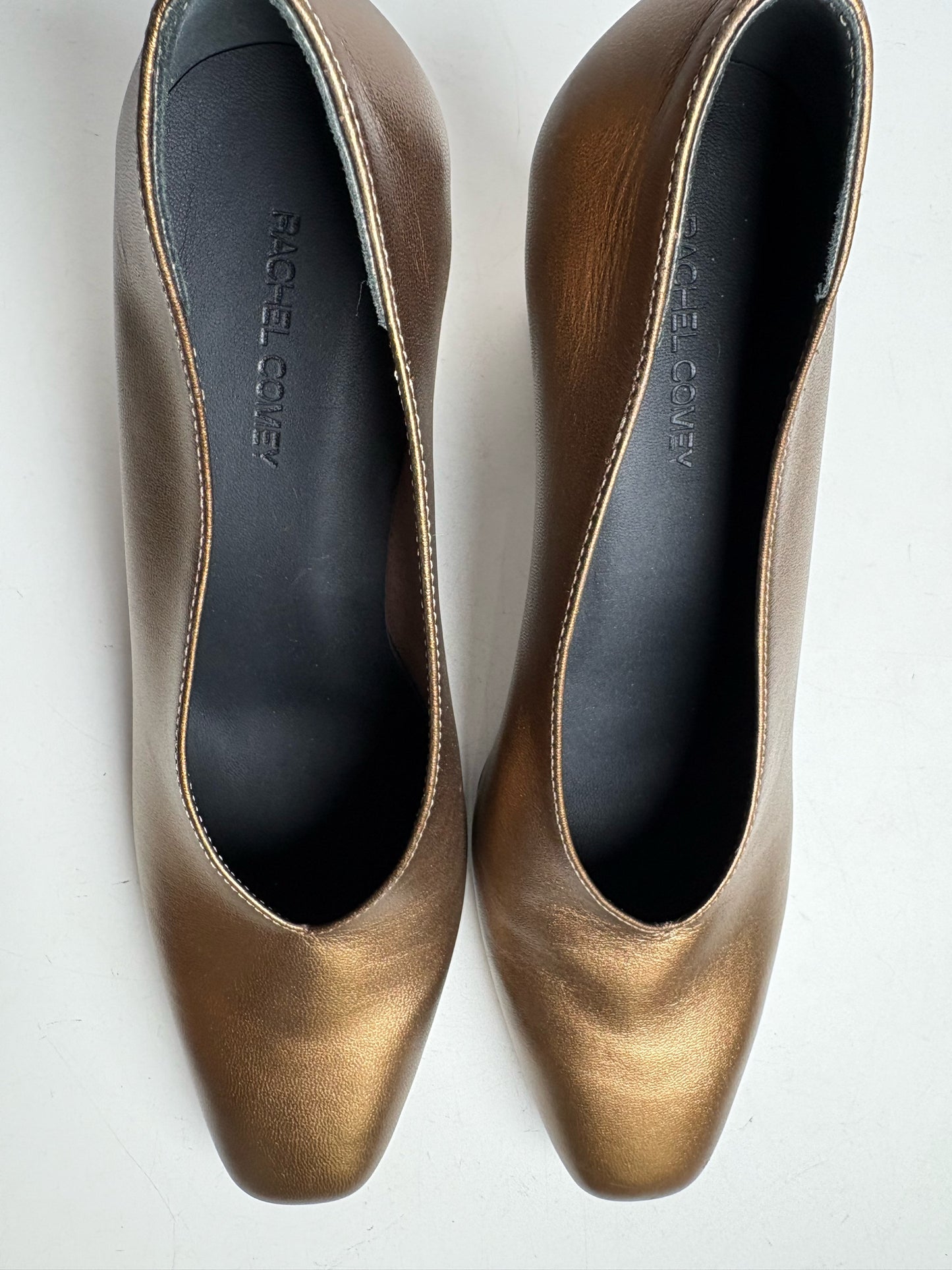 W Shoe Size 9.5 Rachel Comey Chloris Bronze Leather Cowhide Pre-owned, NWT Pumps