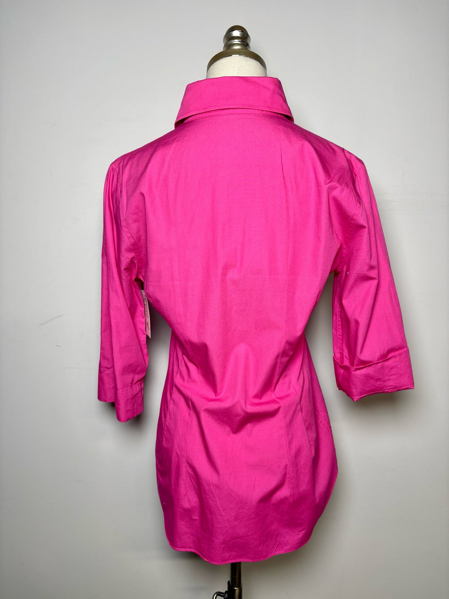 Women Size M Matsaki Matsushima Fuchsia Cotton LS Shirt