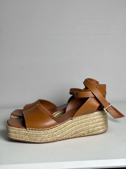 W Shoe Size 42 Lafayette 148 Tan, beige Leather Wedges