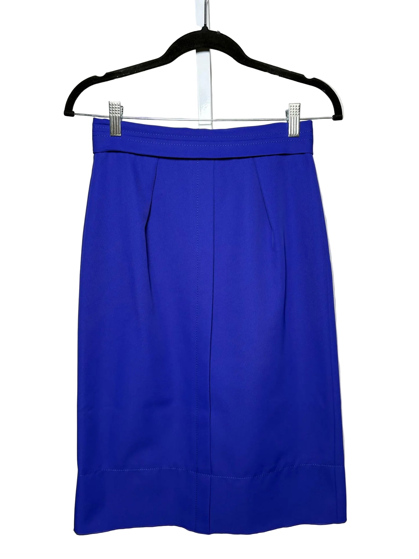 Women Size 0 Marc Jacobs Cobalt Blue Polyester Pre-Owned Pencil Skirt