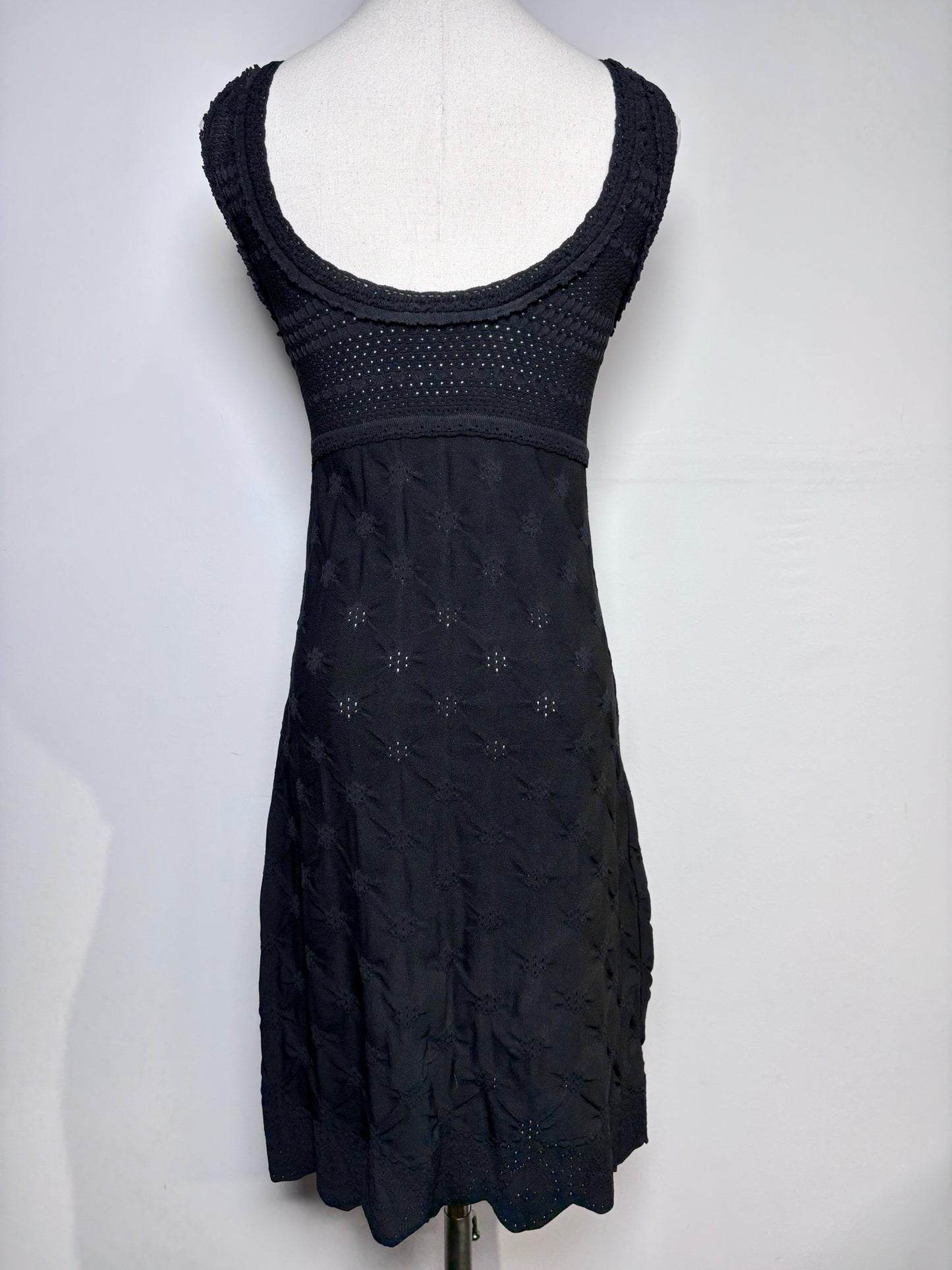 Women Size 36 (XS) Chanel Black Knit Mini Dress