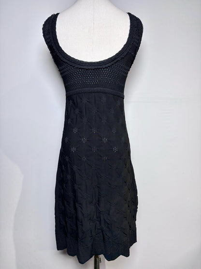 Women Size 36 (XS) Chanel Black Knit Mini Dress