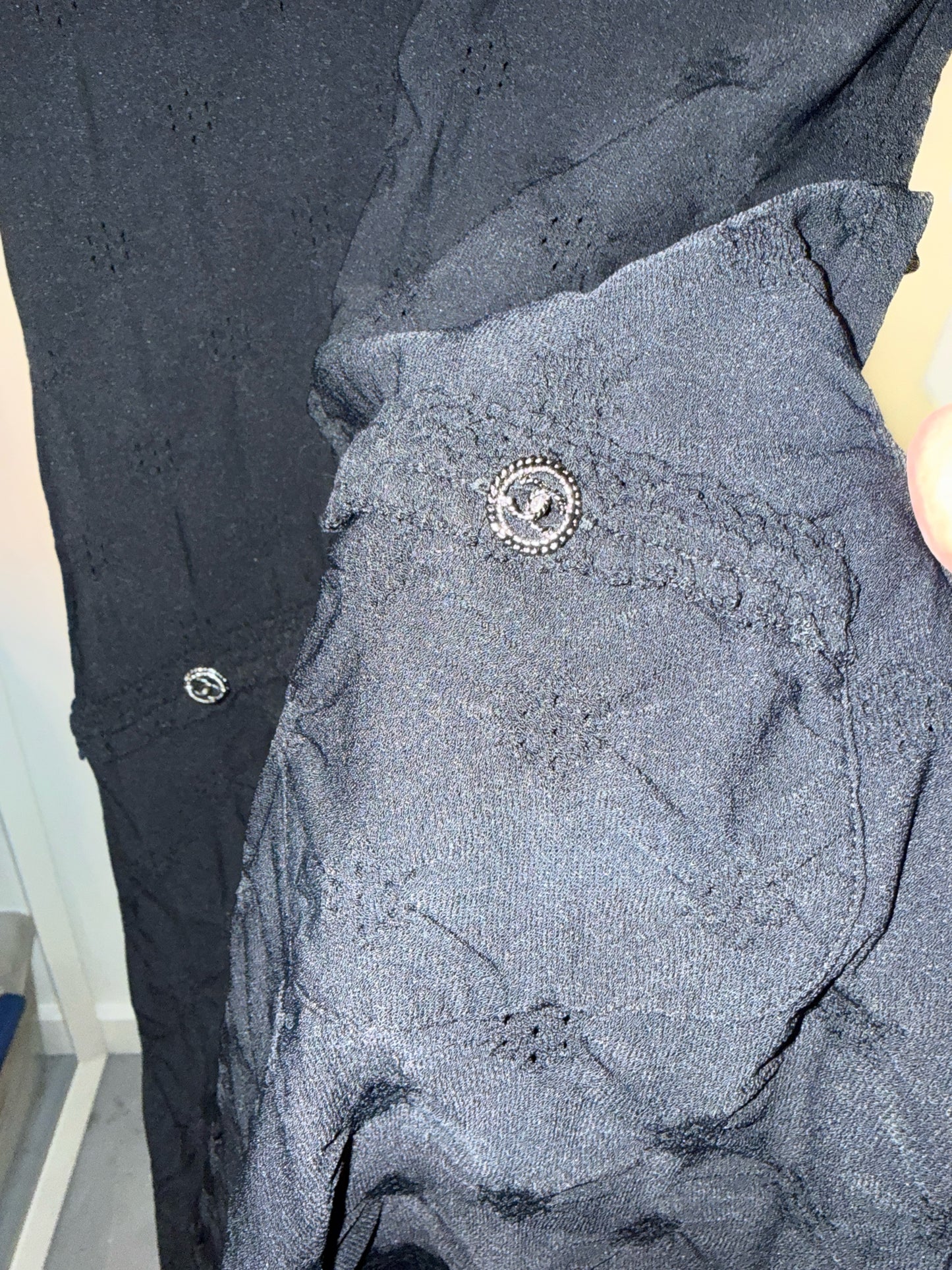 Women Size 36 (XS) Chanel Black Knit Mini Dress