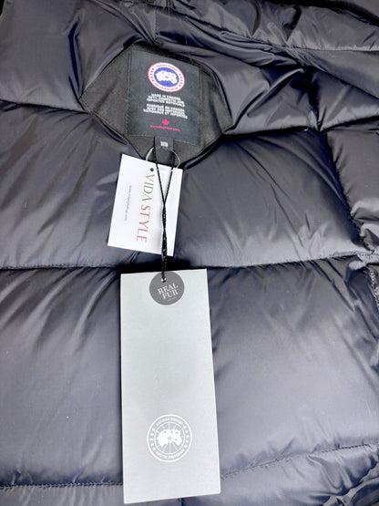 Canada Goose Black Polyester Blend Solid Men's M Jacket