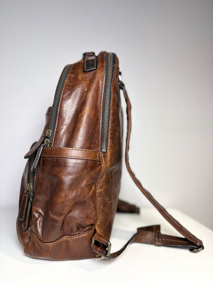 Frye Brown Leather Men's Backpack