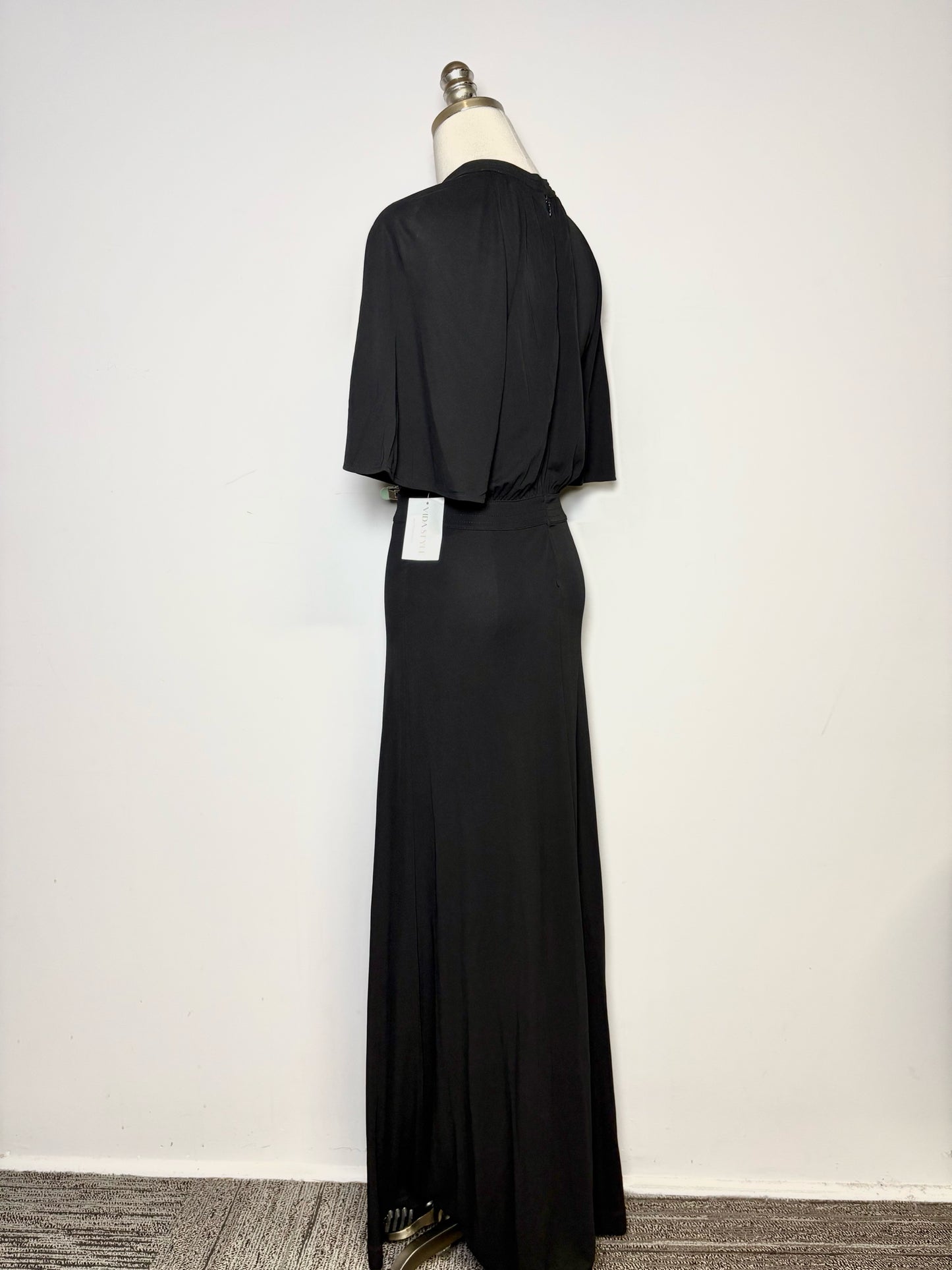 Women Size M Toteme Hamapden Fluid Midi Black Pre-owned, NWT Dress