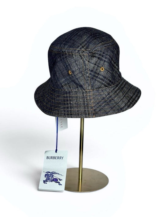 Burberry Pure cotton Pre-owned, NWT Blue One Size Hat