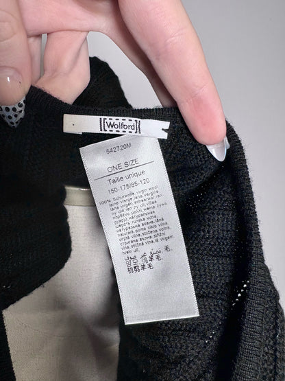 Women One Size Wolford Black Wool Sweater