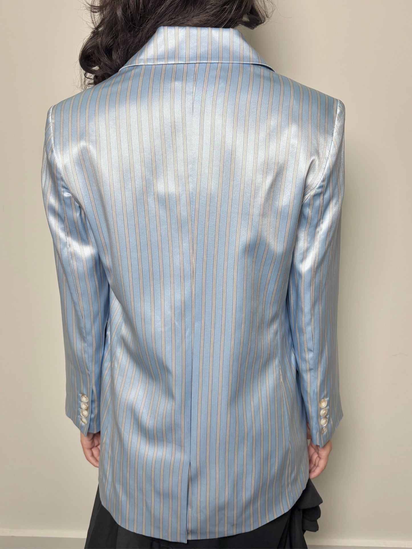Women Size 0 L'Agence Blue Striped NWT Blazer