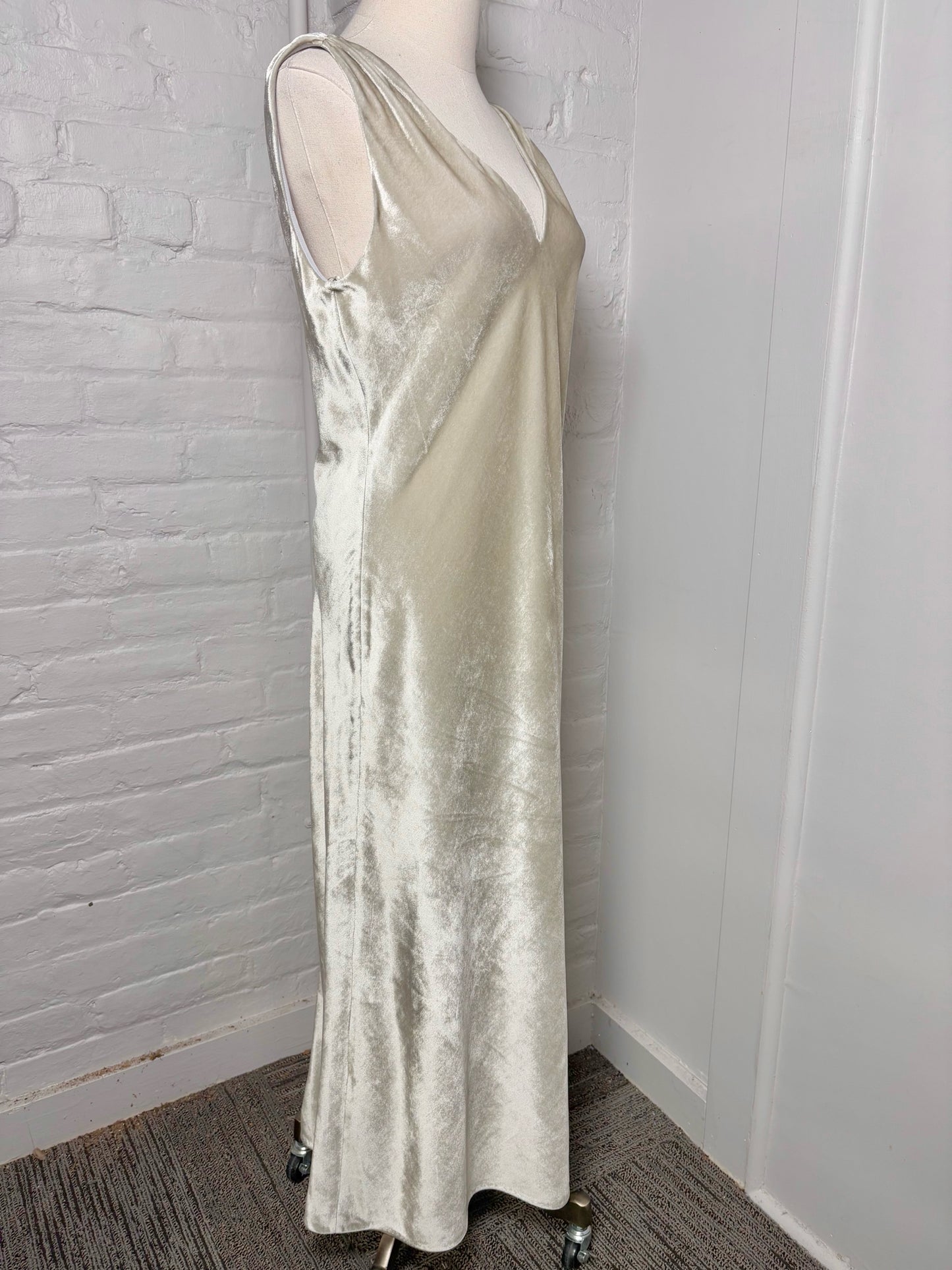 Women Size S Vince Gray Velvet Dress