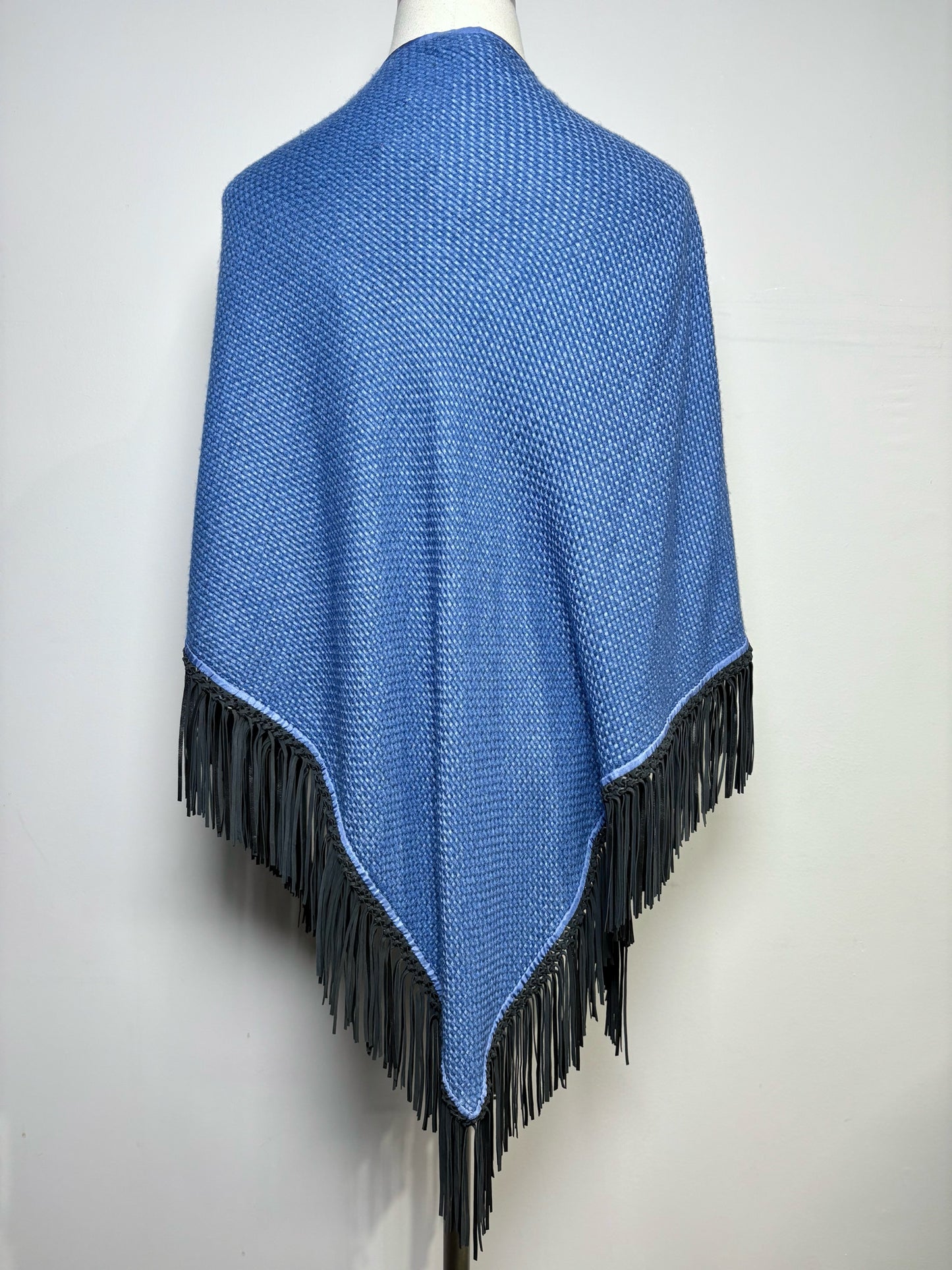 Bajra Cashmere, Silk Cornflower Blue Shawl