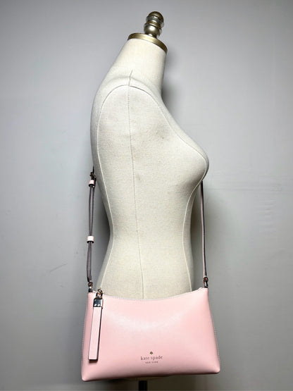 Women's Kate Spade Sadie Light Pink Saffiano Leather Pre-Owned Crossbody Purse