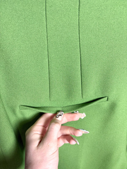 Women Size 16 Veronica Beard Green Solid Women's Polyester Pre-owned Pants
