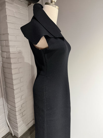 Women Size 38 (2 US) Jil Sander Black Special Ocassion Knit Dress/Gown