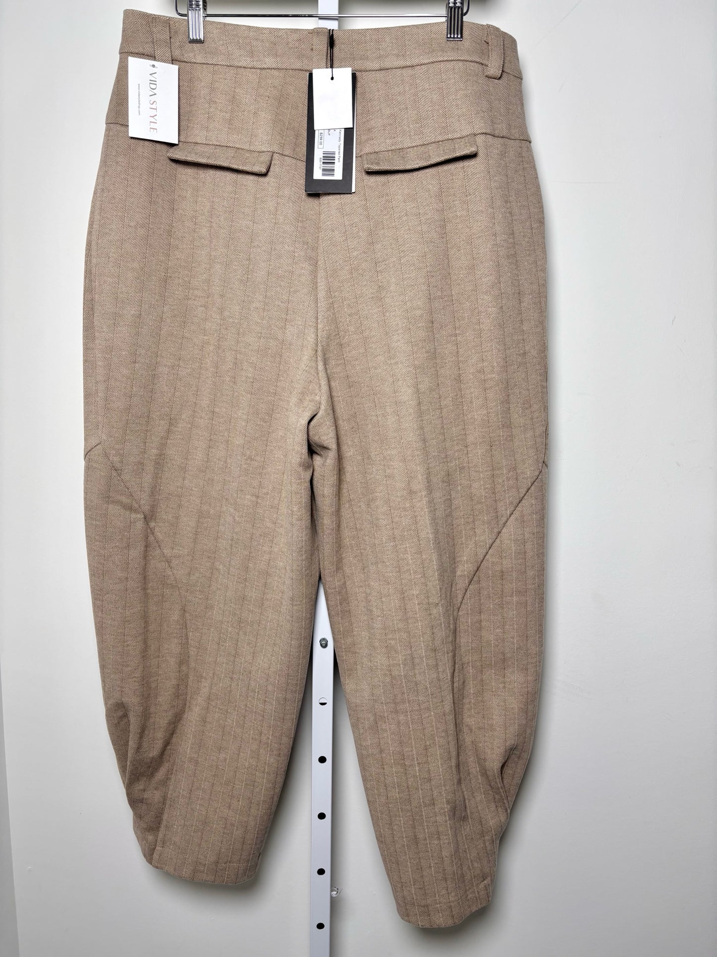 Women Size 4 Ruti Khaki Striped NWT Kennedy Tapered Pants