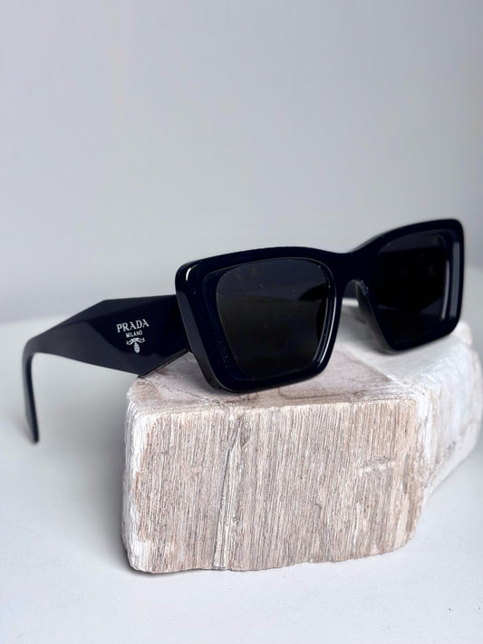 Acetate Prada Pre-owned Black Sunglasses